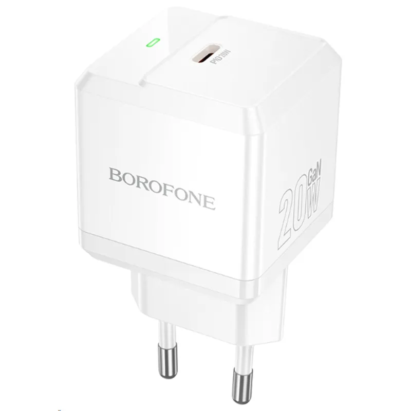 МЗП Borofone BN18 Intenso PD20W (1USB-C) – White. Фото 1 з 3