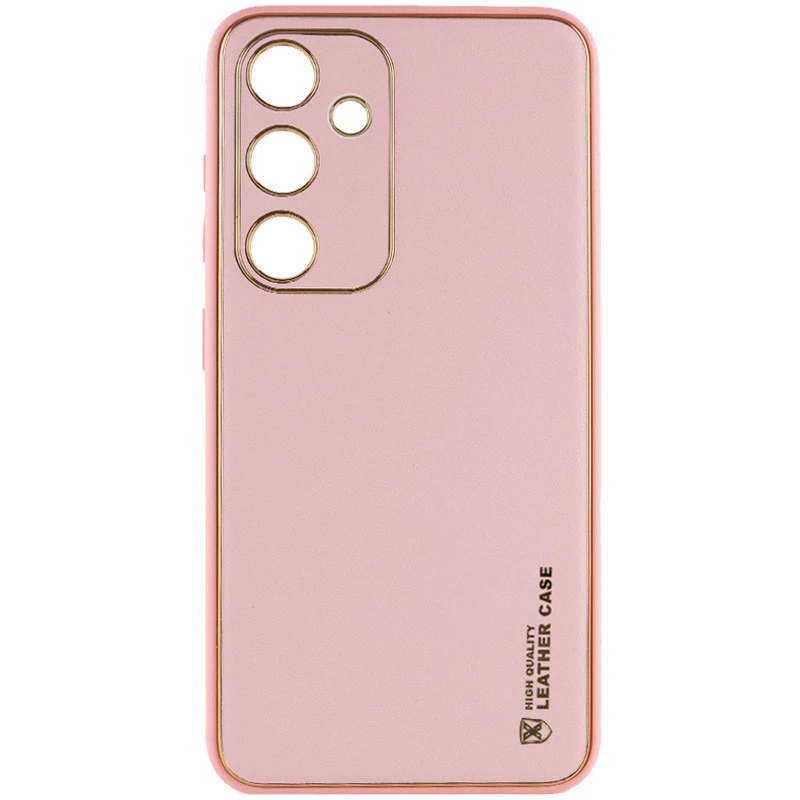 Шкіряний чохол Xshield на Samsung Galaxy S24 – Рожевий / Pink. Фото 2 з 10