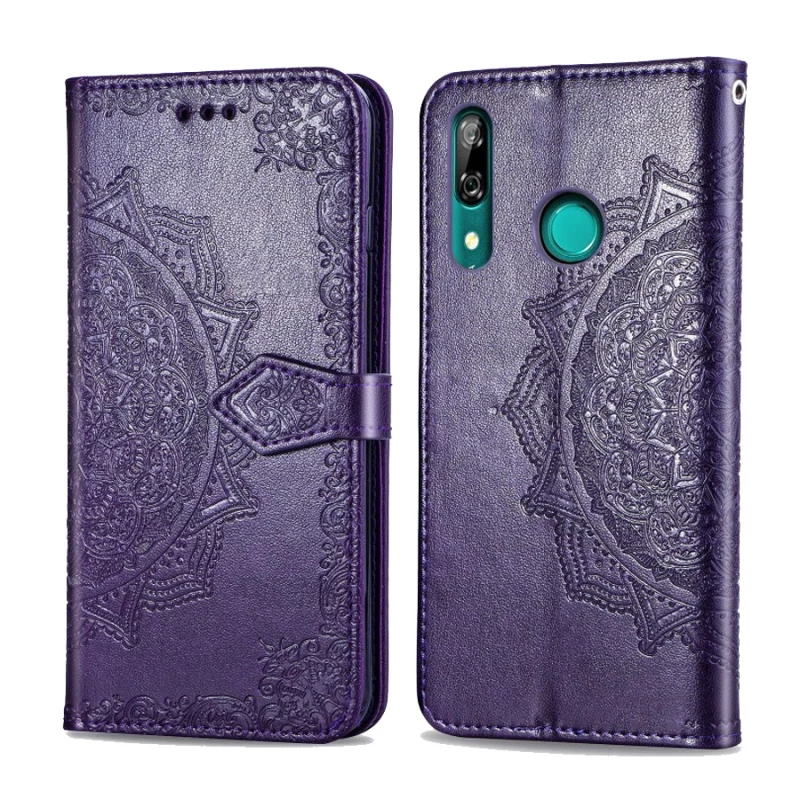 Кожаный чехол-книжка Art Case с визитницей для Huawei P Smart Z – Фиолетовый. Фото 3 из 8