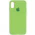 Чехол Silicone Case с закрытым низом для Apple iPhone XS Max (6.5") – Мятный / Mint. Фото 1 из 2