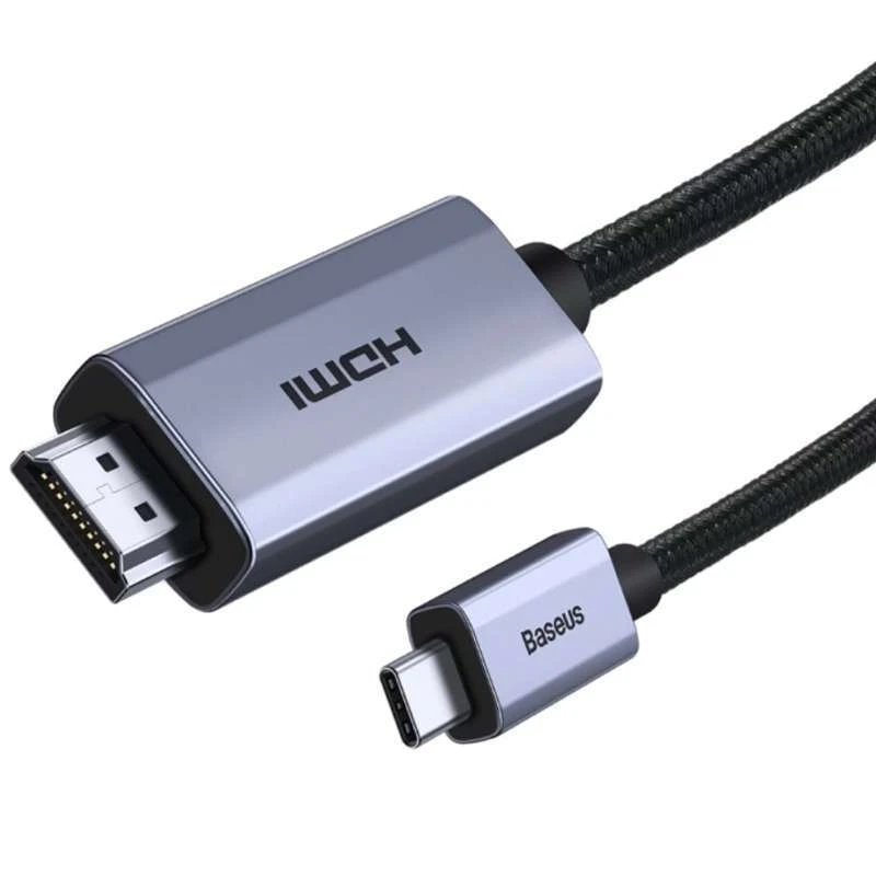 

Дата кабель Baseus HDMI High Definition Series Graphene Type-C To 4KHDMI (1m) (WKGQ) (Black)