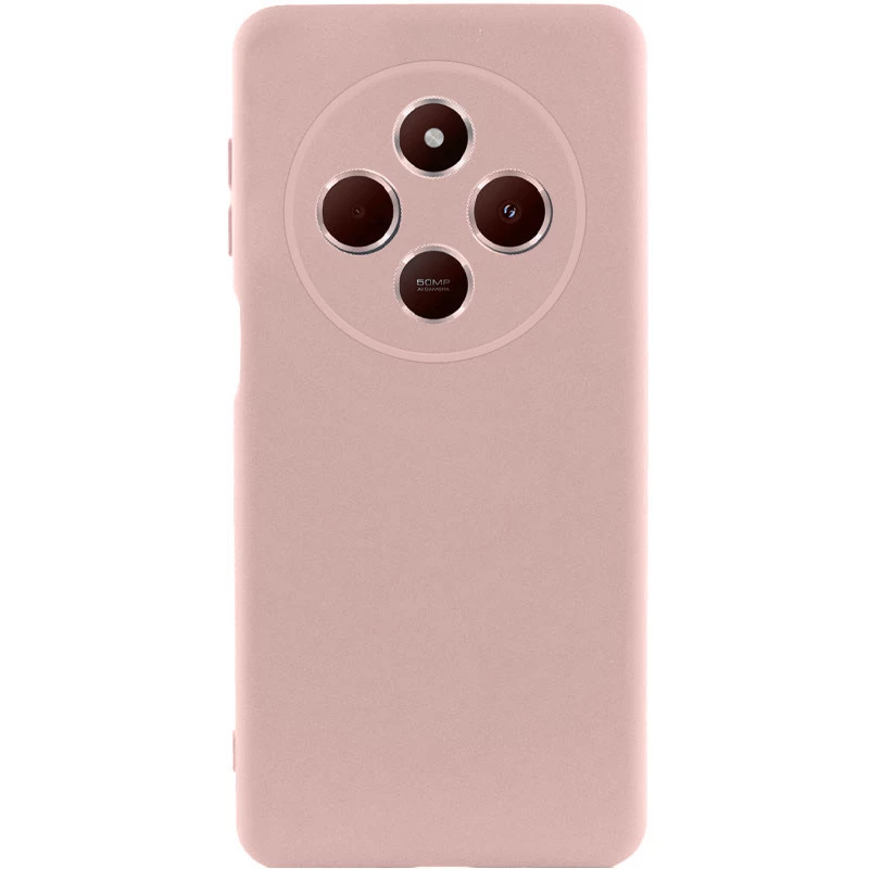 Чохол Silicone Case Lakshmi Premium з закритою камерою на Xiaomi Redmi 14C / Poco C75 – Рожевий / Pink Sand. Фото 1 з 6
