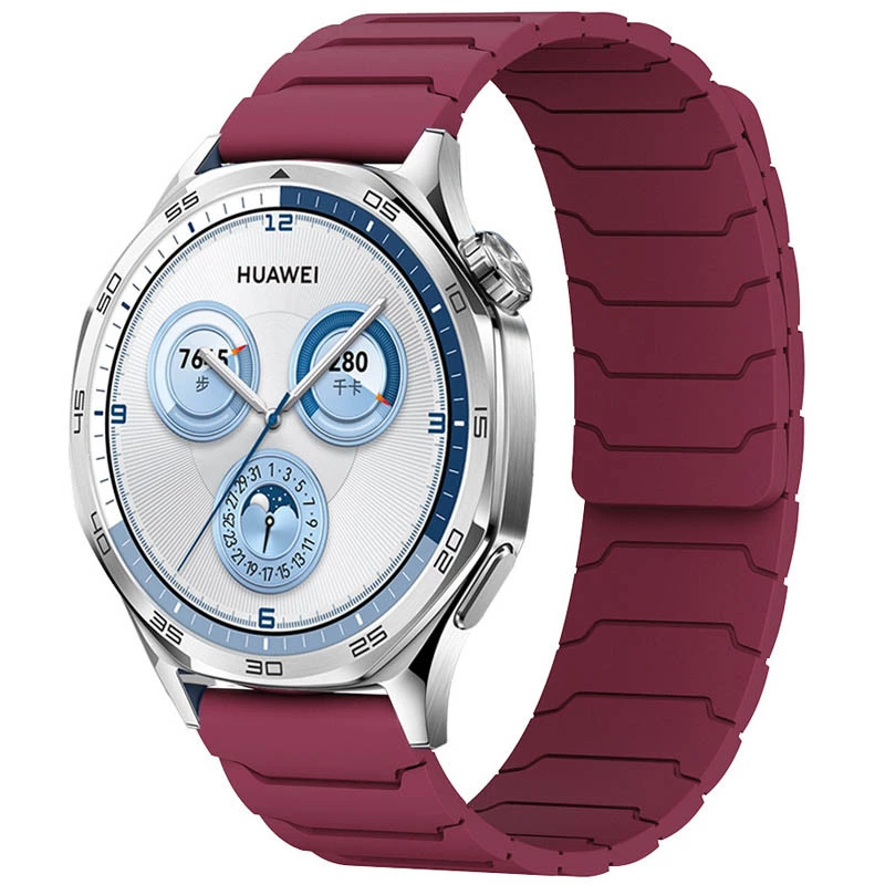 Ремешок Dual-color Magnetic для Smart Watch 20mm – Wine red. Фото 1 из 1