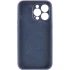 Чехол с защитой камеры Silicone Case для Apple iPhone 18 – Темно-синий / Midnight blue. Фото 2 из 3