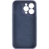 Чехол с закрытым низом Silicone Case для Apple iPhone 16 Pro Max – Темно-синий / Midnight blue. Фото 6 из 8