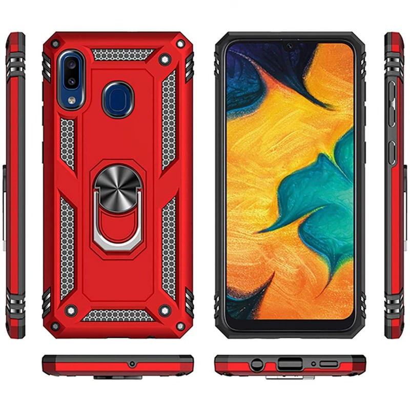 Протиударний чохол Serge Ring з кільцем на Samsung Galaxy A20 / A30 фото 5 з 8