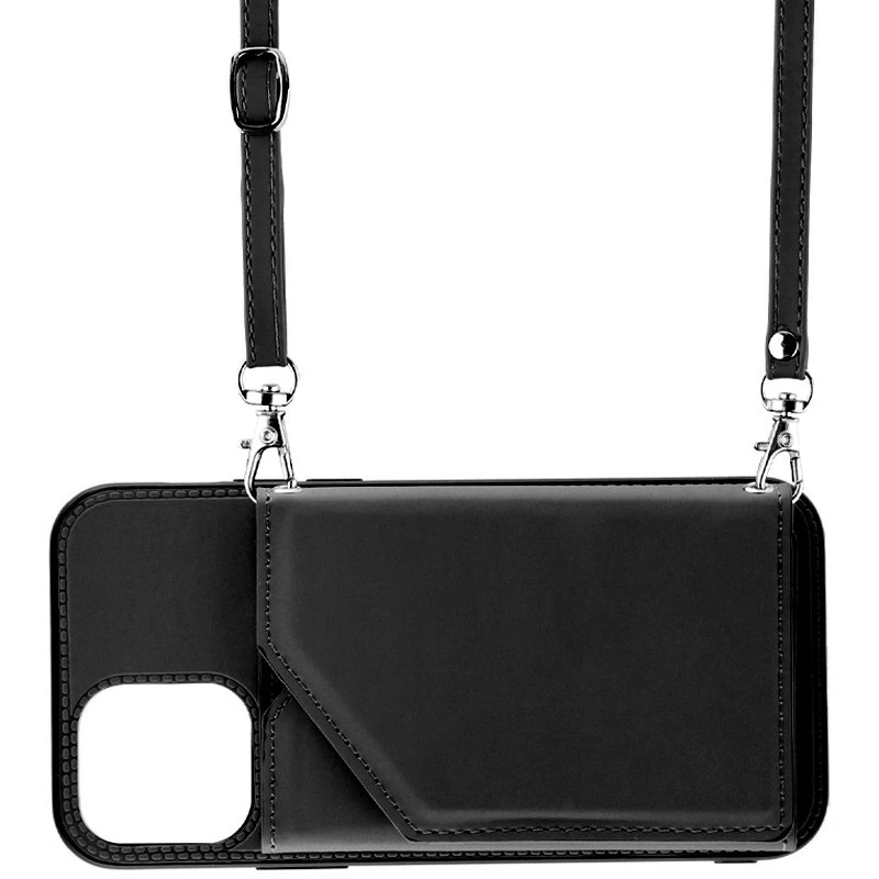 Чохол Frontalka з відсіком для карток на Apple iPhone 15 (6.1") – Black. Фото 4 з 4