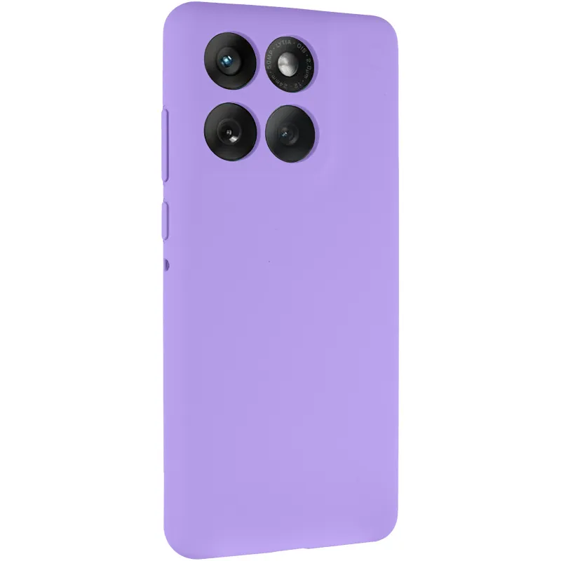 Чохол Silicone Case Lakshmi Premium із закритою камерою для Motorola Edge 60 Fusion – Бузковий / Dasheen. Фото 2 з 8