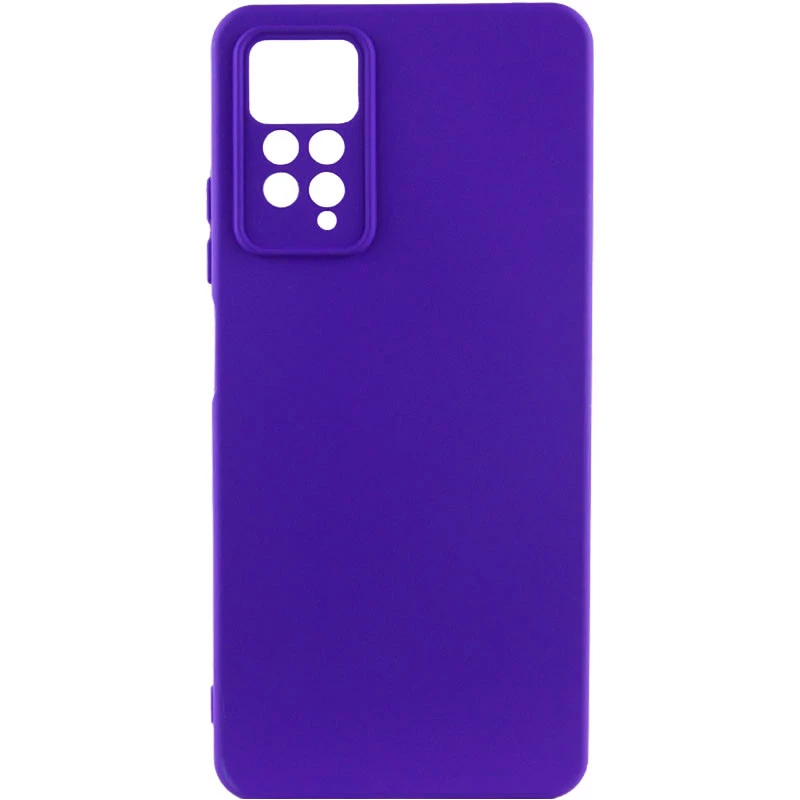 

Чехол Silicone Case Lakshmi с закрытой камерой для Xiaomi Redmi Note 11 Pro 4G/5G (Синий / Iris), Синій / iris