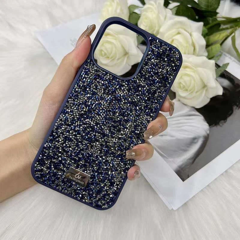 

TPU чехол Bling World Rock Diamond для Apple iPhone 12 (Синий), Синій