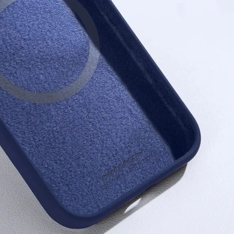 Чехол Silicone Nillkin LensWing Prop Magnetic для Apple iPhone 16 Pro Max – Синий / Blue. Фото 9 из 14
