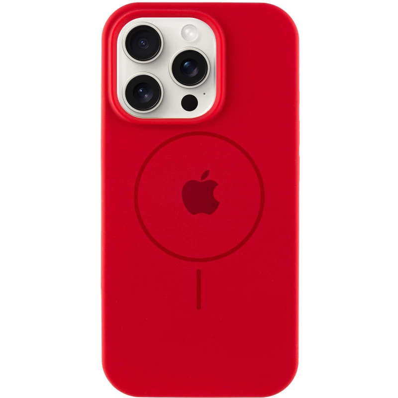 Чохол Silicone Armor Max with MagSafe для Apple iPhone 12 Pro (6.1") – Червоний / Red. Фото 1 з 6