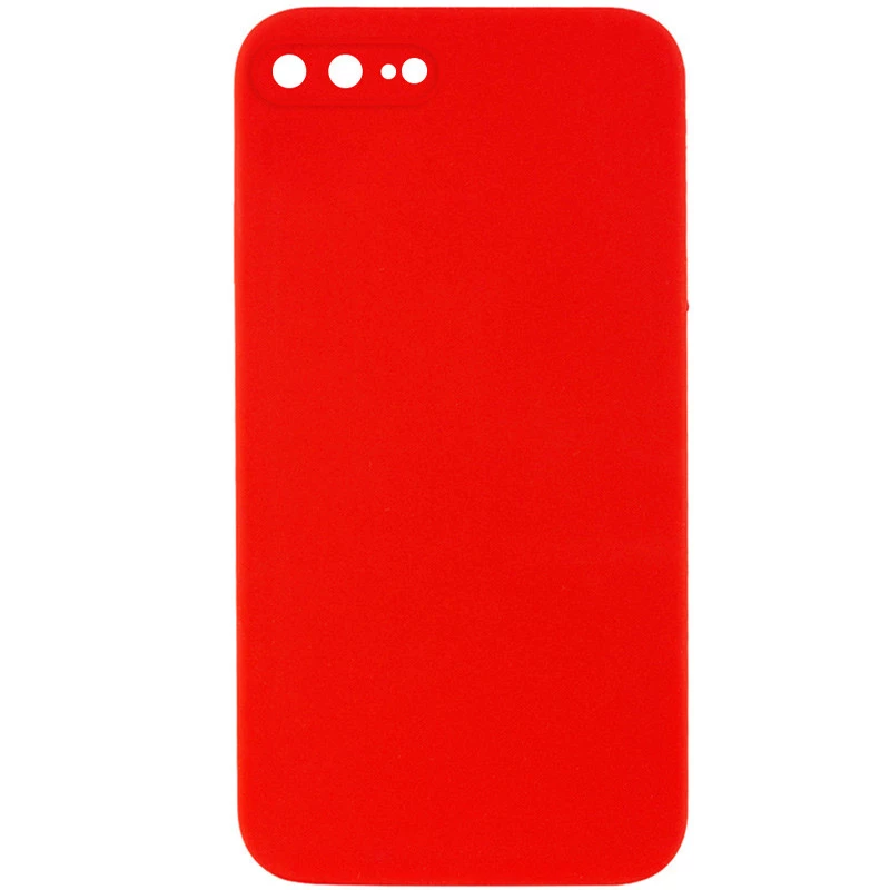Чохол Silicone Case Square L з захистом камери на Apple iPhone 7 plus / 8 plus – Червоний / Red. Фото 1 з 3