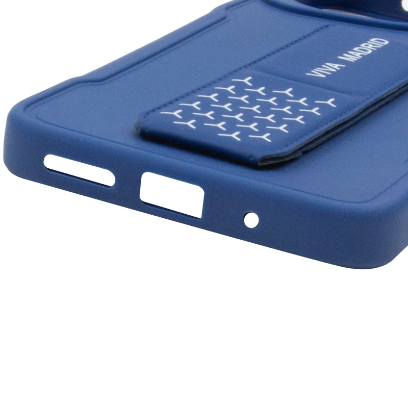 Чехол Вива с ремешком для Xiaomi Poco C65 – Dark Blue. Фото 10 из 15