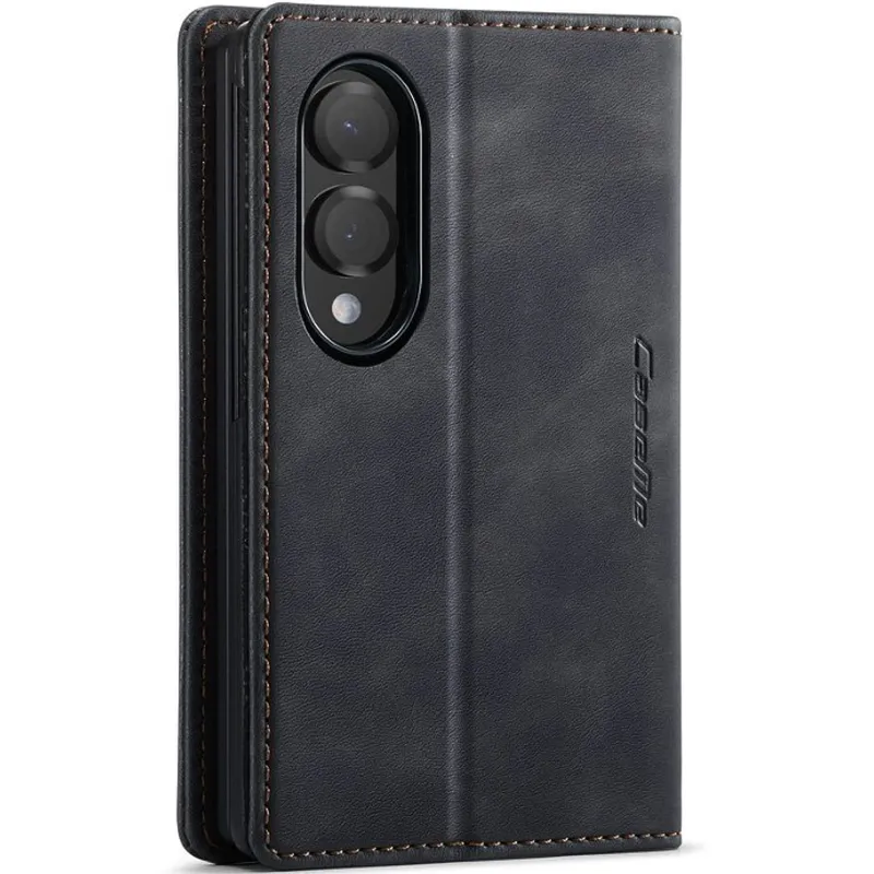 Шкіряний чохол-книжка CaseMe Velvet Matte для Samsung Galaxy Z Fold8 – Black. Фото 3 з 6