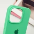 Чехол Silicone Case с закрытым низом для Apple iPhone 16 Pro Max – Зеленый / Spearmint. Фото 8 из 11