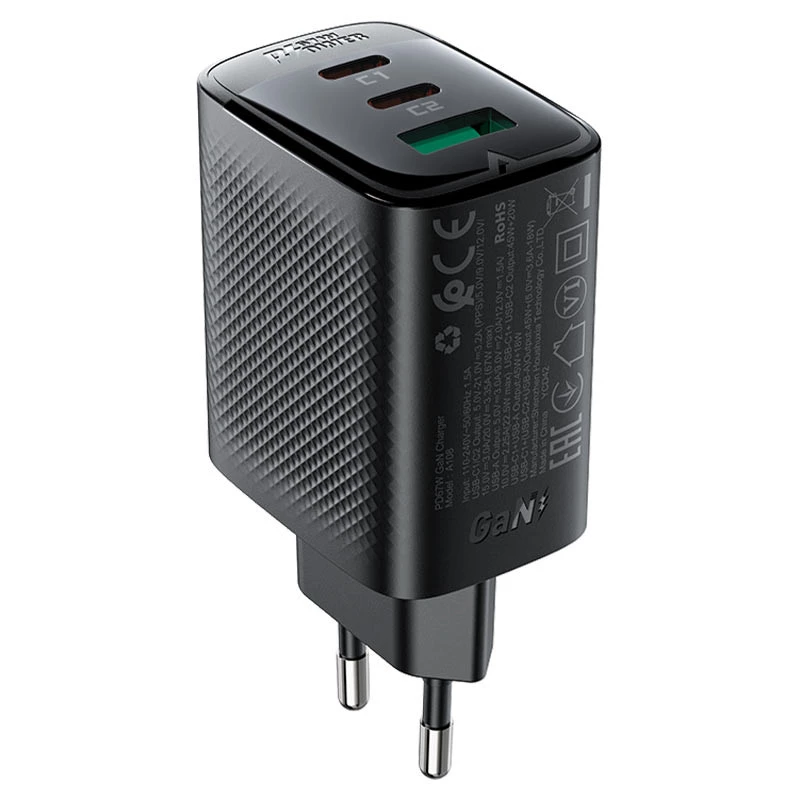 МЗП Acefast A108 GaN PD67W (1USB-A/2C) фото 1 з 1