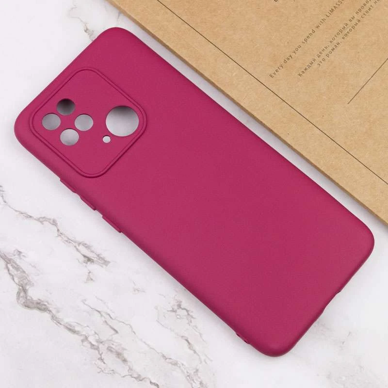 Чохол Silicone Case Lakshmi з закритою камерою на Xiaomi Poco C40 – Бордовий / Marsala. Фото 4 з 4