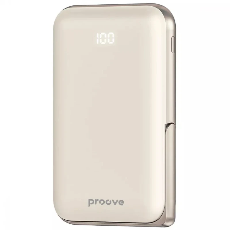 Портативний ЗП Power Bank Proove Proove Knight 20W з БЗП 10000mAh – Biege. Фото 3 з 4