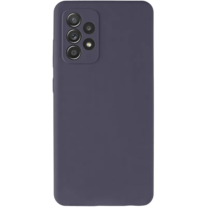 Чехол Silicone Case Lakshmi Premium з закритою камерою на Samsung Galaxy A52 4G / A52 5G – Серый / Dark Gray. Фото 3 из 6