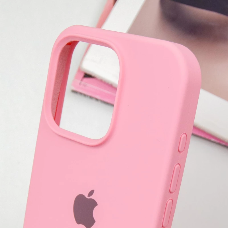 Чехол Silicone Case с закрытым низом для Apple iPhone 16 Pro Max – Розовый / Pink. Фото 8 из 10