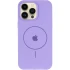 Чехол Silicone Case Full Protective (AA) V2 with MagSafe для Apple iPhone 16 Pro – Сиреневый / Dasheen. Фото 6 из 13