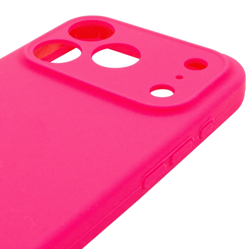 Чохол Silicone Case з захистом камери на Apple iPhone 17 Pro (6.3") – Рожевий / Barbie pink. Фото 5 з 6
