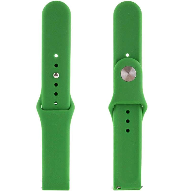 

Силіконовий ремінець Sport для Xiaomi Amazfit/Samsung 22 mm (Зелений / Green)