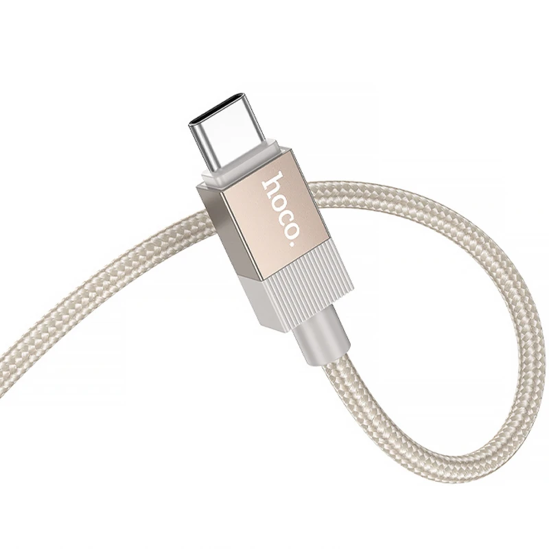 Аудио кабель Aux Hoco UPA32B Clever digital (Type-C to AUX 3.5mm) (1m) – Gold. Фото 4 из 4