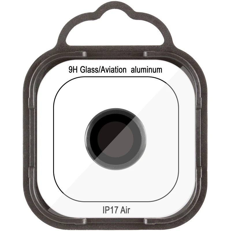 Металеве захисне скло на камеру на Apple iPhone 17 Air (6.5") – Чорний / Black. Фото 3 з 4
