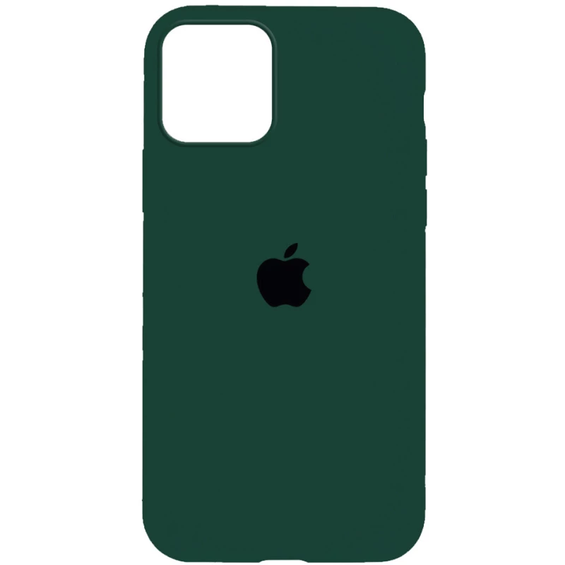 

Чохол Silicone Case з закритим низом на Apple iPhone 16 Plus (Зелений / Forest green)