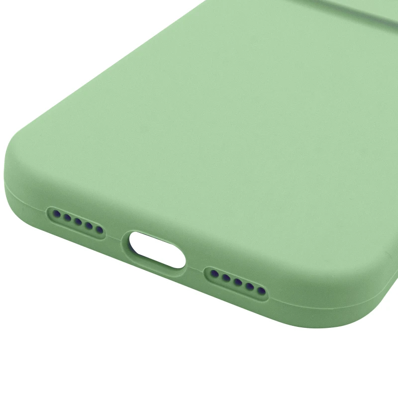 Чехол Silk Full Camera Protective (AA) NO LOGO для Apple iPhone 16 – Зеленый / Pistachio. Фото 8 из 8