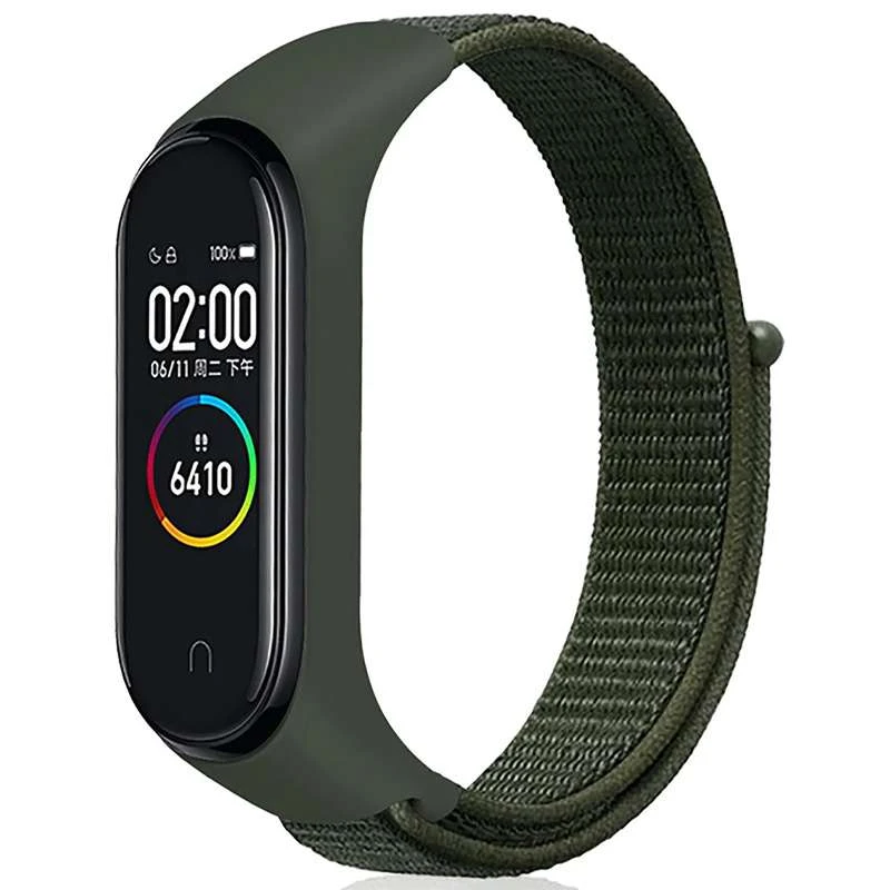 

Ремінець Nylon для Xiaomi Mi Band 7 (Зелений)