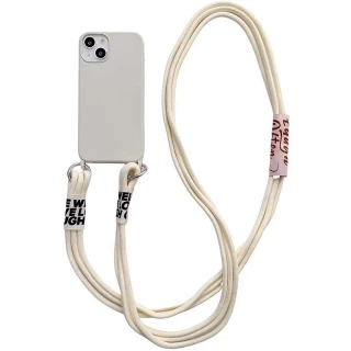 Чехол TPU two straps California для Apple iPhone 13 Pro (6.1") — Бежевый / Antigue White