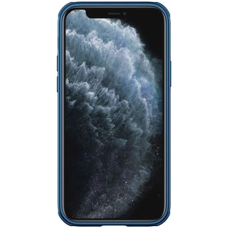 Карбоновая накладка Nillkin Pro со шторкой для камеры для Apple iPhone 13 Pro Max (6.7") – Blue. Фото 2 из 4