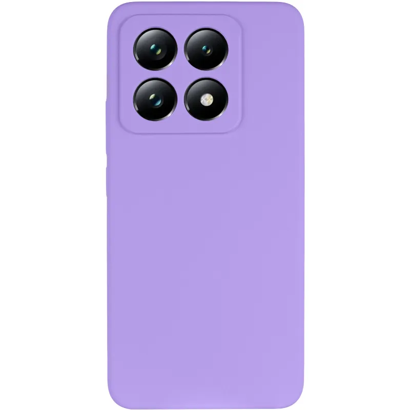Чехол Silicone Case Lakshmi Premium з закритою камерою на Xiaomi 14T – Сиреневый / Dasheen. Фото 4 из 9