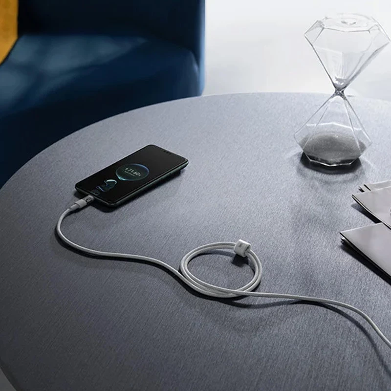 Дата кабель Baseus Gem Fast Charging USB to Type-C 100W (2m) (P10373002111) – Moon White. Фото 2 з 4