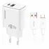 СЗУ Amaya E67D PD20W+QC3.0 (1USB-A/1C) + кабель USB to Type-C фото 1 из 1