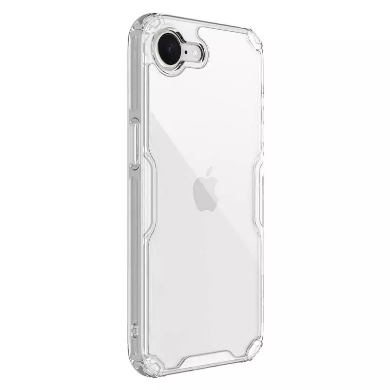 Силиконовый чехол Nillkin с усиленной защитой углов для Apple iPhone 16e (6.1") – Бесцветный (прозрачный). Фото 3 Силиконовый чехол Nillkin с усиленной защитой углов для Apple iPhone 16e (6.1") – Бесцветный (прозрачный). Фото 3 из 7