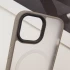 TPU+PC чехол Blueo Skin Friendly Frosted with MagSafe для Apple iPhone 15 (6.1") – Серый. Фото 6 из 9