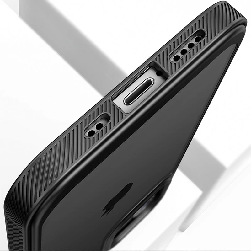 Силіконовий чохол з щільним обідком на Apple iPhone 15 Pro Max (6.7") – Black. Фото 6 з 10