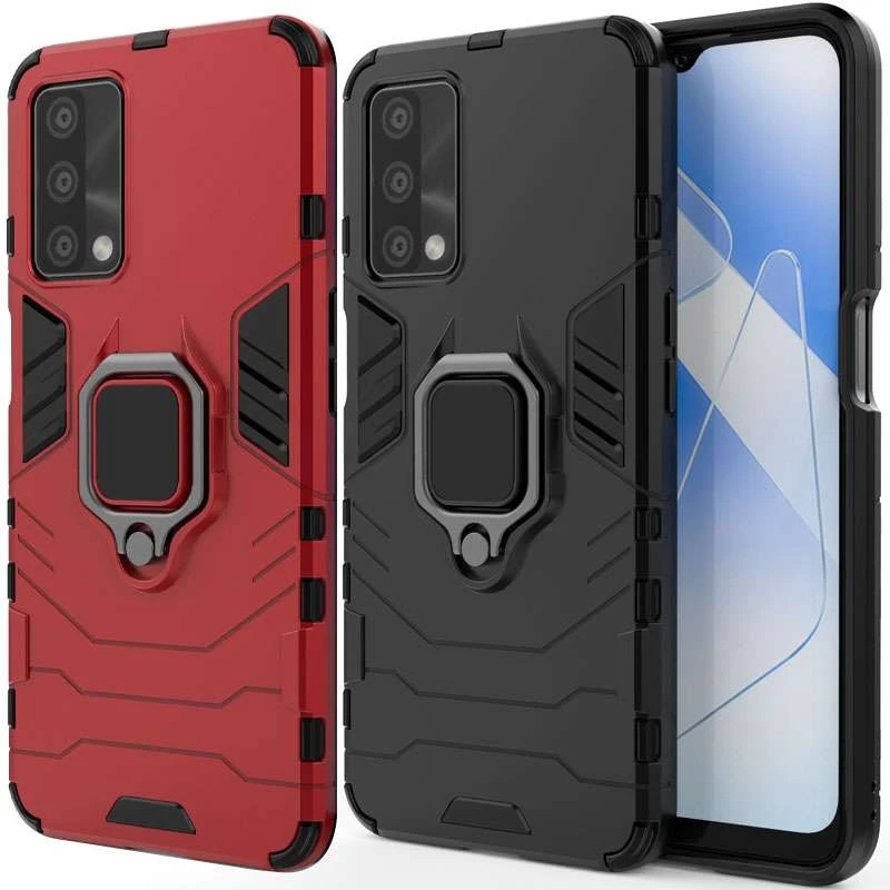 

Протиударний чохол Transformer з кільцем на Oppo A74 4G