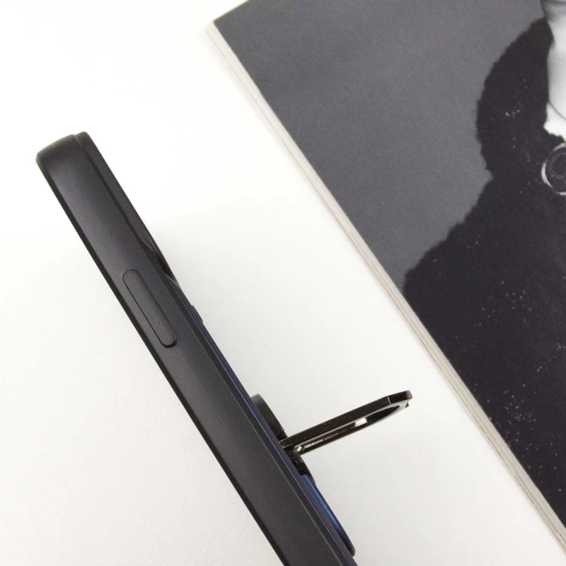 Ударопрочный чехол Serge Ring с защитой камеры для Apple iPhone 12 Pro Max (6.7") – Синий. Фото 8 из 10