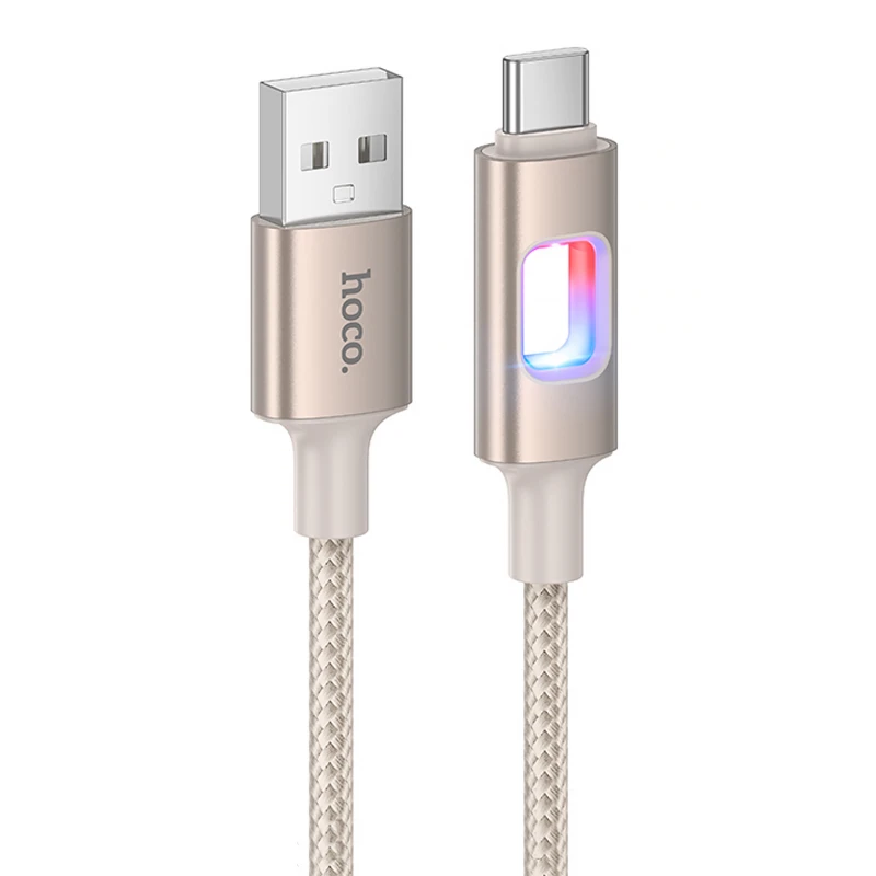 Дата кабель Hoco U144 New USB to Type-C 3A (1.2m) – Gold. Фото 1 з 4