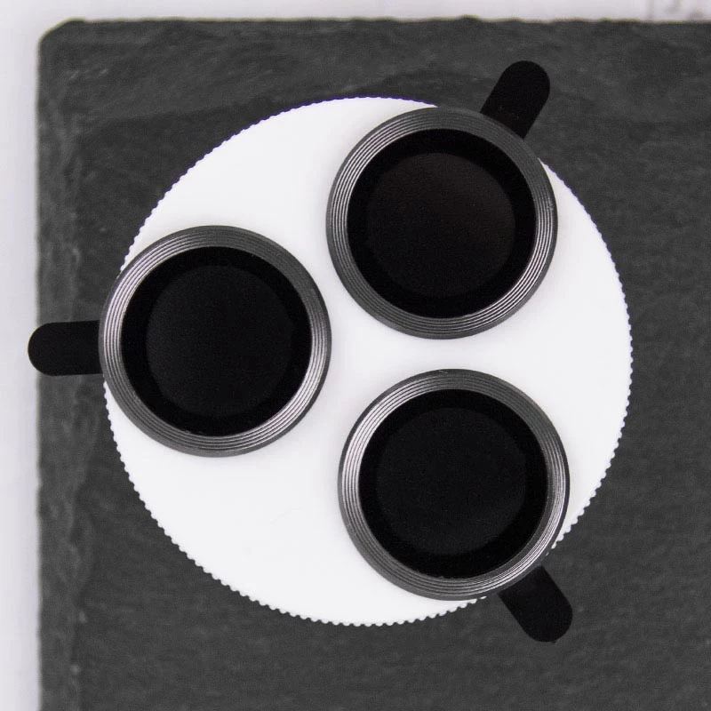 Металеве захисне скло на камеру на Apple iPhone 12 Pro (6.1") – Темно-Сірий / Graphite. Фото 4 з 9