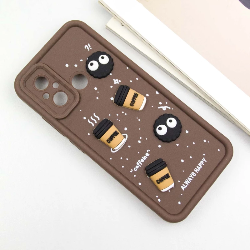Чохол TPU Toys Case для Xiaomi Redmi 12C / Poco C55 – Brown / Always Happy. Фото 5 з 11