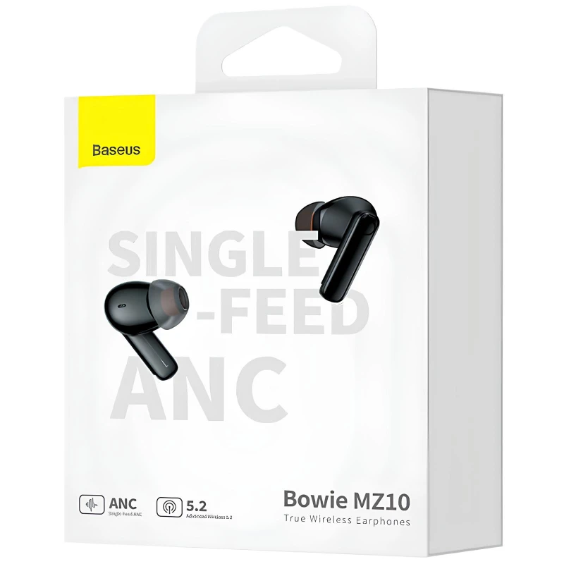 Бездротові TWS навушники Baseus Bowie MZ10 ANC (NGTW34000) – Black. Фото 6 з 6