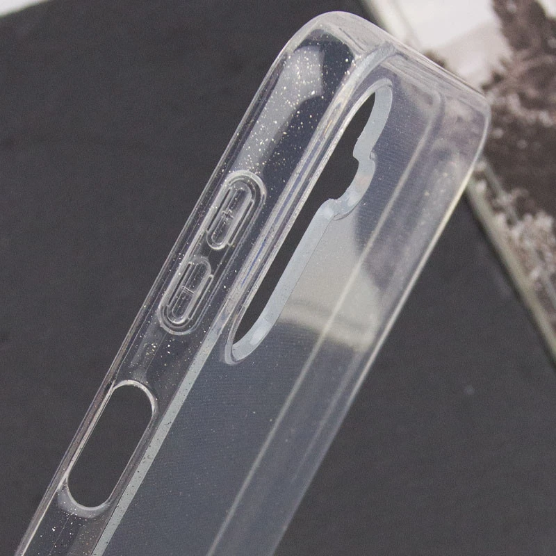 Блискучий силіконовий чохол на Samsung Galaxy S25 FE – Clear. Фото 4 з 4