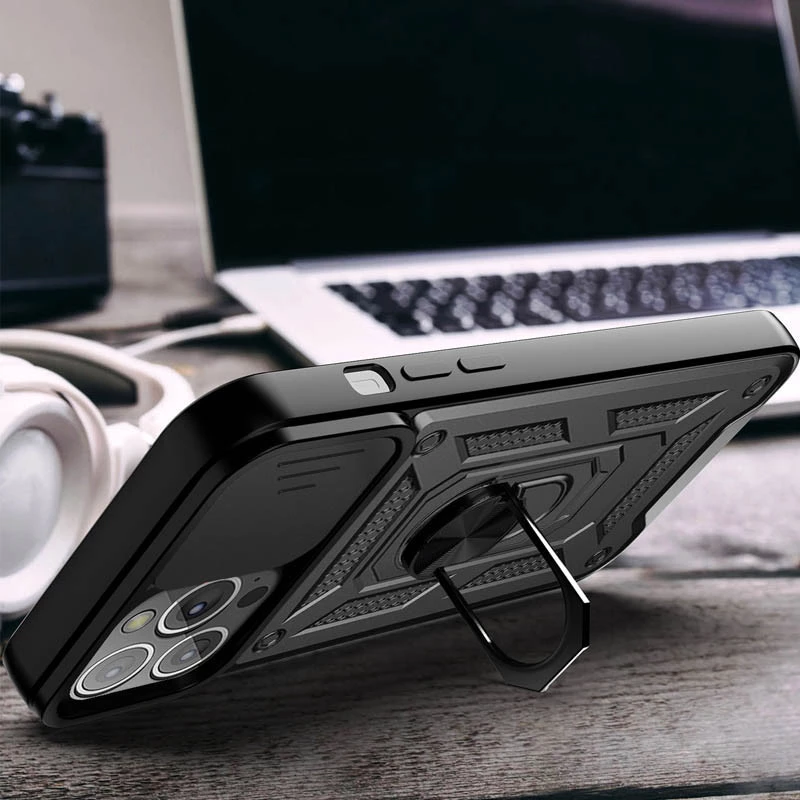 Протиударний чохол Serge Ring з захистом камери на Apple iPhone 11 Pro (5.8") – Чорний. Фото 12 з 13