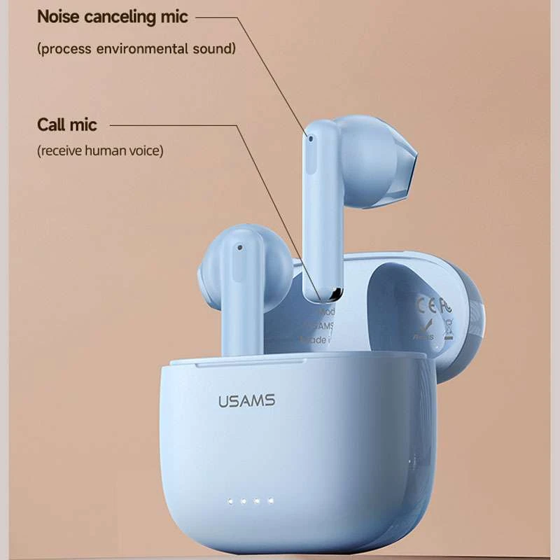 Бездротові TWS навушники Usams-US14 BT 5.3 – Blue. Фото 2 з 3
